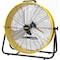 Edendirect 24in 3 Speeds Portable High Velocity Drum Fan Yellow with 1/3 HP, Turbo Blade, Low Noise IR-FAN7806 - alternate 1